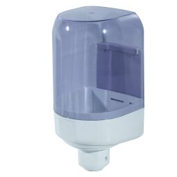 Dispenser asciugamani a spirale Prestige - 16,6x18,5x29,3 cm - formato Mini - bianco/azzurro trasparente - Mar Plast