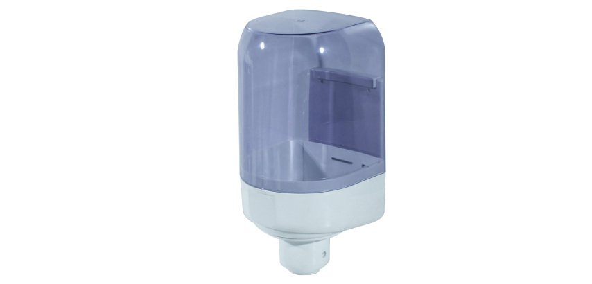 Dispenser asciugamani a spirale Prestige -  formato Mini -  16,6x18,5x29,3 cm - bianco/azzurro trasparente - Mar Plast
