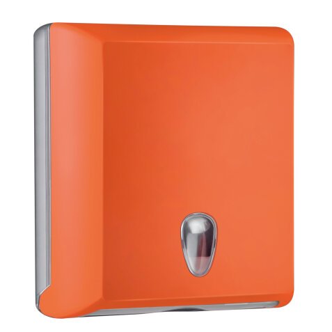 Dispenser asciugamani piegati Soft Touch - 29x10,5x30,5 cm - arancio - Mar Plast