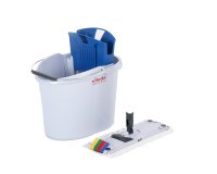 Kit UltraSpeed Mini - secchio da 10 L con strizzatore + mop + telaio 34 cm - mix di prodotti in omaggio inclusi - Vileda