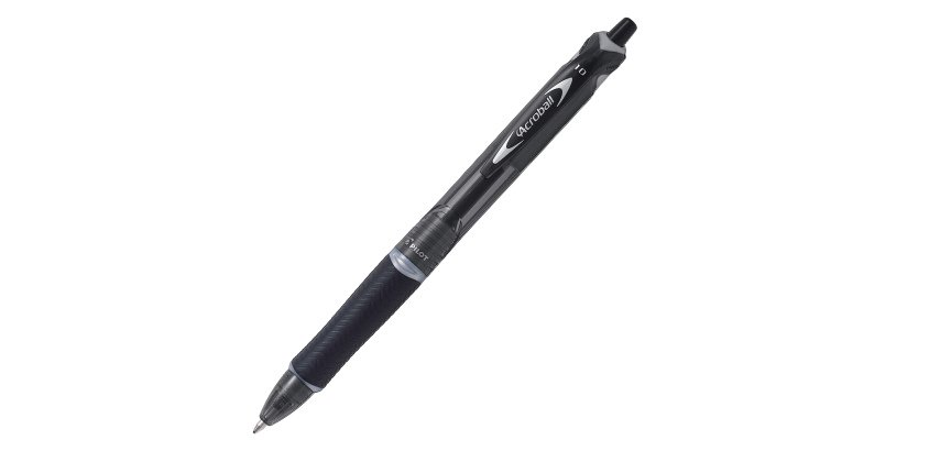 Penna a sfera a scatto Acroball Plastic - punta 1,0mm - nero - Pilot