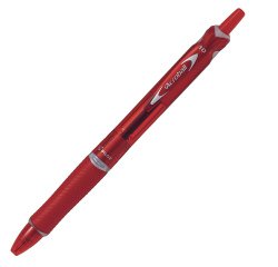 Penna a sfera a scatto Acroball Plastic - punta 1.0mm - rosso  - Pilot