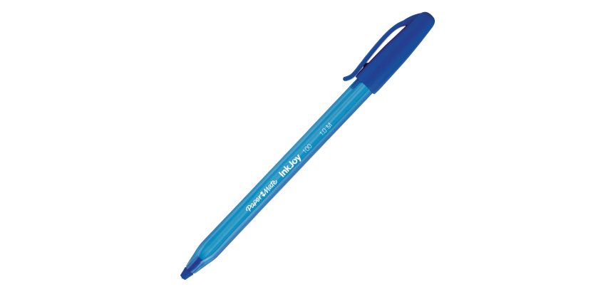Penna a sfera con cappuccio Inkjoy 100 - punta 1,0mm - blu  - Papermate