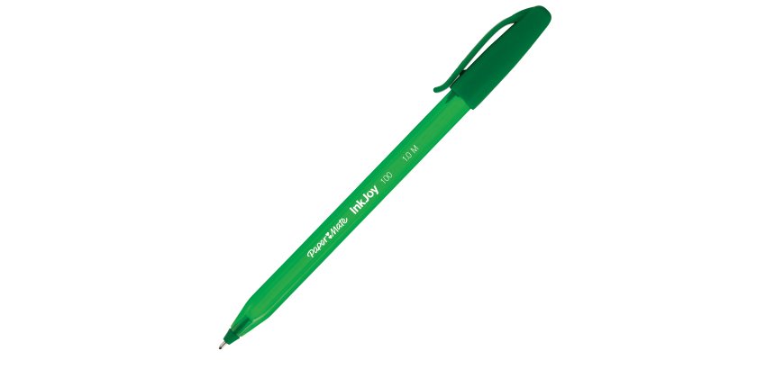 Penna a sfera con cappuccio Inkjoy 100 - punta 1,0mm  - verde - Papermate