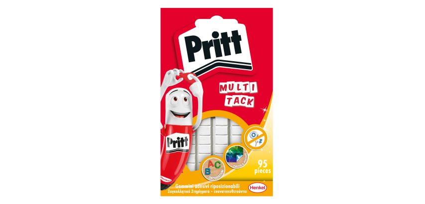 Gommini adesivi Multi-Tack - riutilizzabili - bianco - Pritt - conf. 95 pezzi
