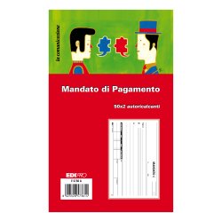 Blocco mandato di pagamento E5736A - 9,9 x 17cm - 100 fogli - Edipro