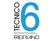 Blocco Tecnico 6 - 25x35cm - 20 fogli - 220gr - ruvido - Fabriano