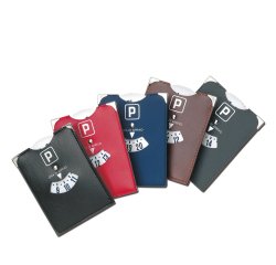 Disco Orario - similpelle - 12,7x10 cm - colori assortiti - Alplast - conf. 25 pezzi