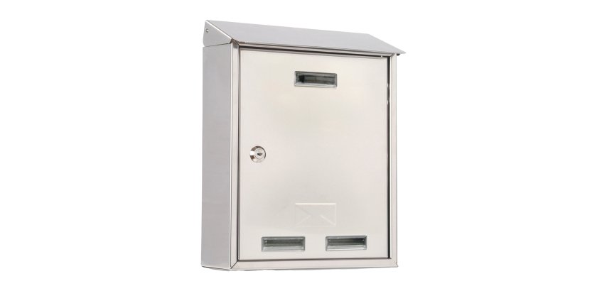 Cassetta postale Elios Steel - 35 x 45 x 15 cm - acciaio inox - Metalplus