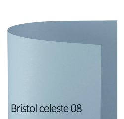 Cartoncino Bristol Color - 70x100cm - 200gr - celeste 08 - Favini - blister 10 fogli