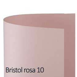 Cartoncino Bristol Color - 70x100cm - 200gr - rosa 10 - Favini - blister 10 fogli