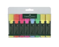 Evidenziatore Textliner 48 - punta a scalpello -  tratto 1,0-3,0-5,0mm - astuccio 8 colori - Faber-Castell
