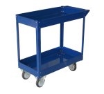Carrello da lavoro - 2 ripiani - 84 x 41 x 82 cm - portata max 100 kg - acciaio verniciato - blu - Serena Group