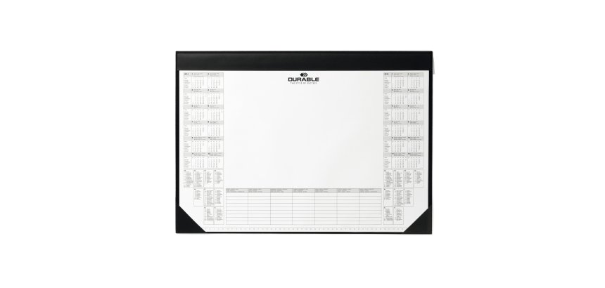 Sottomano - con blocco appunti da 25 fogli - 59 x 42 cm - nero - Durable