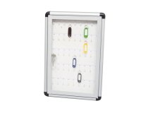 Bacheca murale portachiavi - 30 x 45 cm - 45 posti chiave - Metalplus