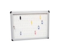 Bacheca murale portachiavi - 45 x 60 cm - 90 posti chiave - Metalplus