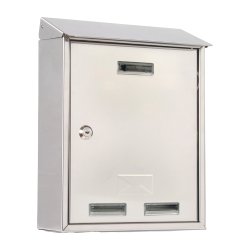 Cassetta postale Elios Steel - 25x30x10 cm - acciaio inox - Metalplus