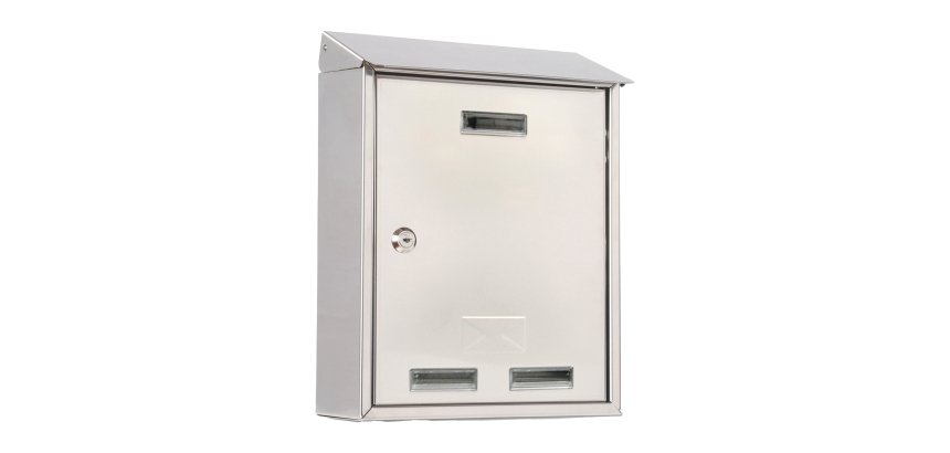 Cassetta postale Elios Steel - 27,5 x 35 x 12 cm - acciaio inox - Metalplus