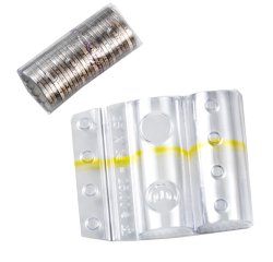 Blister portamonete - 1 euro - fascia gialla - Iternet - sacchetto da 100 blister