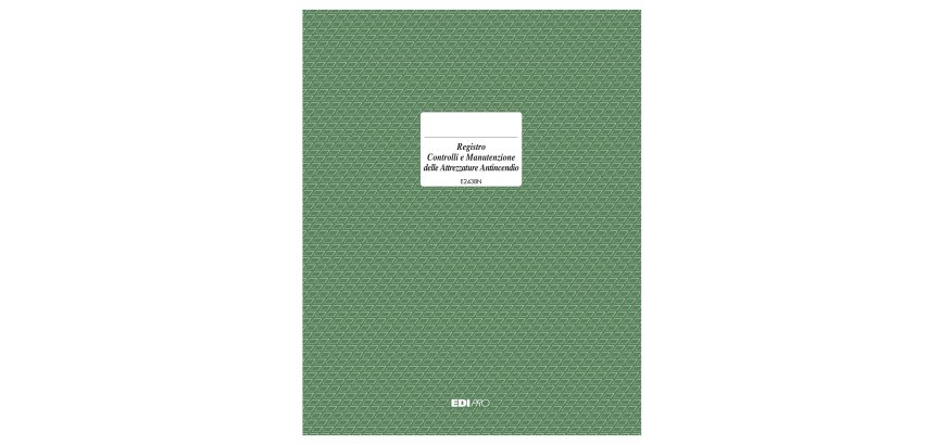 Registro prevenzione incendi - 48pg - 31 x 24 cm - Edipro