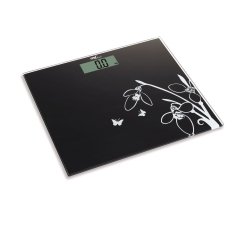 Bilancia elettronica Pesapersone - 26 x 30 x 1,7 cm - capacità massima 150 kg - nero - Melchioni family