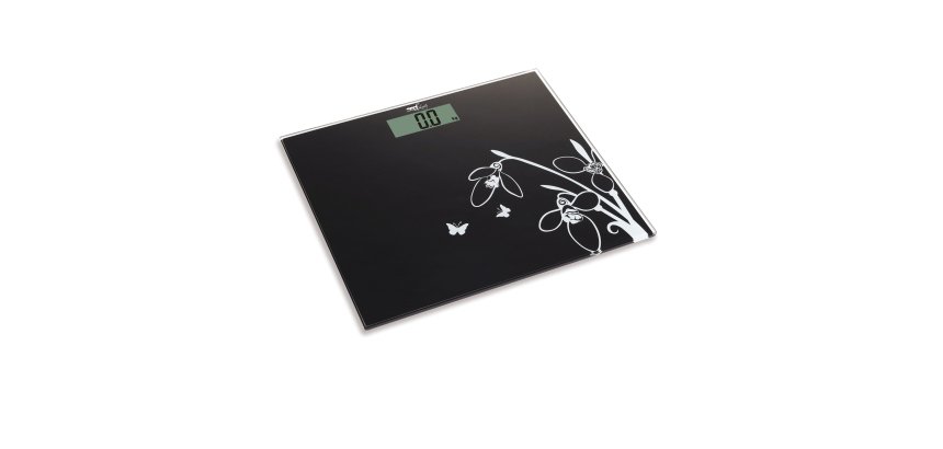 Bilancia elettronica Pesapersone - 26 x 30 x 1,7 cm - capacità massima 150 kg - nero - Melchioni family