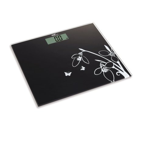 Bilancia elettronica Pesapersone - 26 x 30 x 1,7 cm - capacità massima 150 kg - nero - Melchioni family