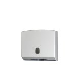 Distributore asciugamani piegati C/Z/M Basica - 25x9,2x22 cm - bianco/grigio - Medial