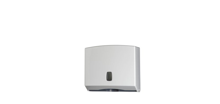 Distributore asciugamani piegati C/Z/M Basica - 25x9,2x22 cm - bianco/grigio - Medial