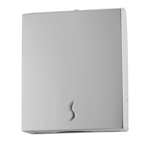 Distributore asciugamani piegati C/Z - Brinox - 28x10,2x36,5 cm - acciaio inox - capacità 400 fogli - grigio - Medial