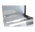 Distributore asciugamani piegati C/Z - Brinox - 28x10,2x36,5 cm - acciaio inox - capacità 400 fogli - grigio - Medial