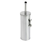 Portascopino WC Basic - da muro - acciaio inox - diametro 9,8 cm - altezza 38 cm - silver - Medial