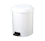 Pattumiera a pedale Ruf - PP - 20 L - diametro 31,5 cm - altezza 42 cm - bianco - Medial