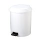 Pattumiera a pedale Ruf - diametro 31,5 cm - altezza 42 cm - 20 L - bianco - Medial