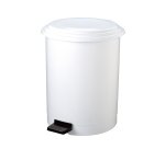 Pattumiera a pedale Ruf - PP - 40 L - diametro 44,5 cm - altezza 54 cm - bianco - Medial