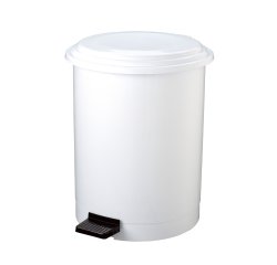 Pattumiera a pedale Ruf - PP - 40 L - diametro 44,5 cm - altezza 54 cm - bianco - Medial