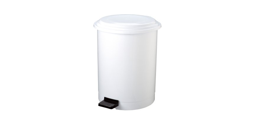 Pattumiera a pedale Ruf - PP - 40 L - diametro 44,5 cm - altezza 54 cm - bianco - Medial