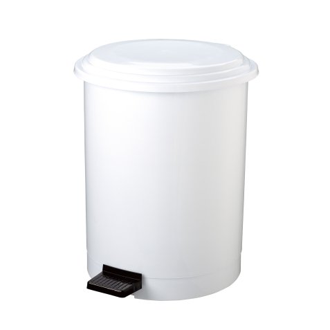 Pattumiera a pedale Ruf - diametro 44,5 cm - altezza 54 cm - 40 L - bianco - Medial