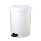 Pattumiera a pedale Ruf - diametro 44,5 cm - altezza 54 cm - 40 L - bianco - Medial