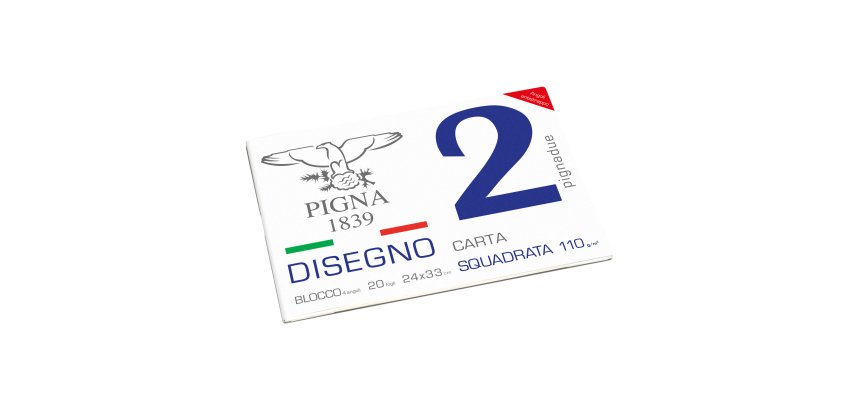 Album Pigna2 - 24 x 33 cm - 4 angoli - 20 fogli - 110 gr - liscio squadrato - Pigna