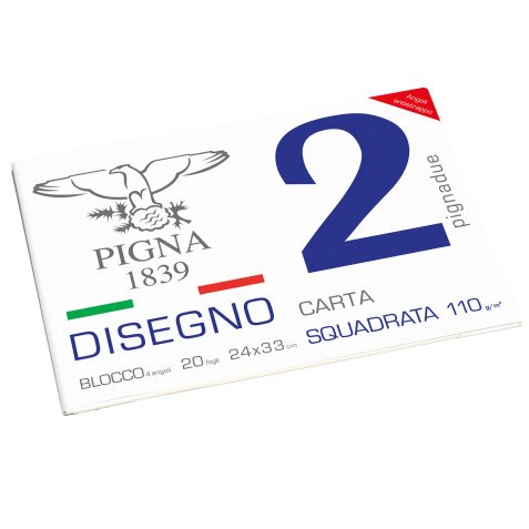 Blocco Pigna2 - 240x330cm - 4 angoli - 20fg - 110gr - liscio squadrato - Pigna