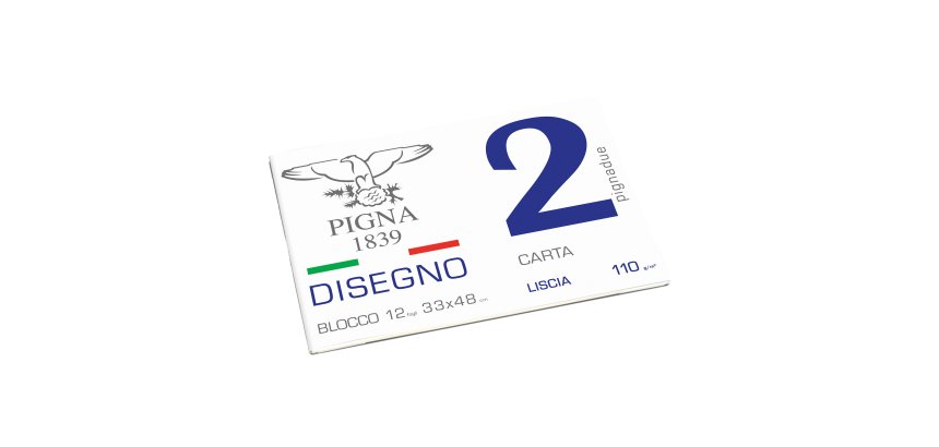 Album Pigna2 - 33 x 48 cm - 4 angoli - 20 fogli - 110 gr - liscio - Pigna