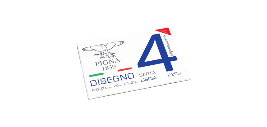Album Pigna4 - 24 x 33 cm - 4 angoli - 20 fogli - 200 gr - liscio - Pigna