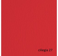 Cartoncino Elle Erre - 50 x 70 cm - 220 gr - ciliegia 27 - Fabriano - blister 20 fogli