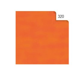 Carta velina -  50 x 70 cm - 20 gr - arancio 320 - Rex Sadoch - busta 26 pezzi