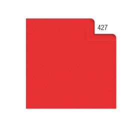 Carta velina -  50x70cm - 20 gr - rosso 427 - Rex Sadoch - busta 26 pezzi