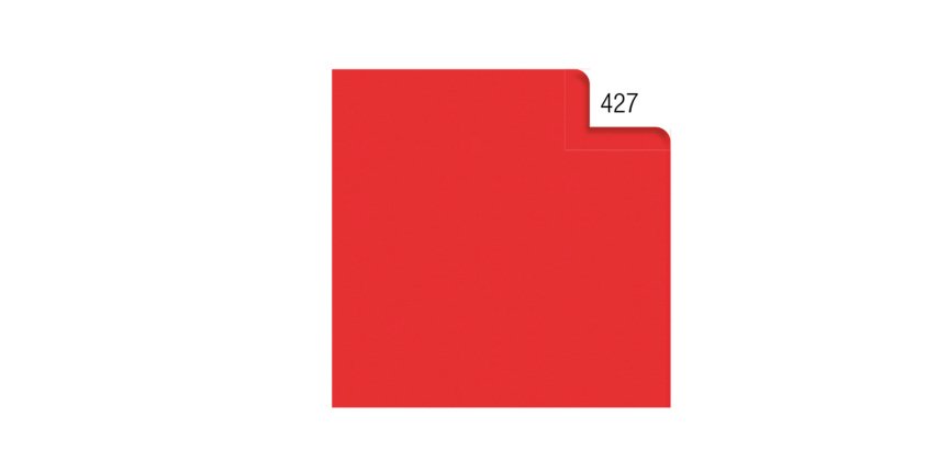 Carta velina - 50 x 70 cm - 20 gr - rosso 427 - Rex Sadoch - busta 26 fogli
