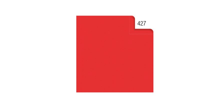 Carta velina - 50 x 70 cm - 20 gr - rosso 427 - Rex Sadoch - busta 26 fogli