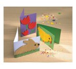 Cartoncino ondulato Cannetè 2200 - 25 x 35 cm - 230 gr - colori assortiti - DECO - conf. 10 fogli