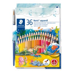 Pastelli Noris aquarell 144 - colori assortiti - Staedtler  - astuccio 36 pezzi